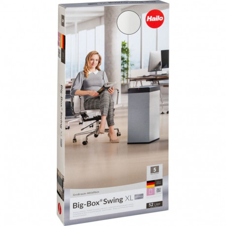 Hailo prügikast Big-Box Swing XL, valge