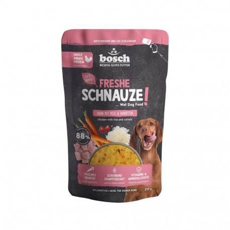 BOSCH Freshe Schnauze with chicken, rice and carrots mono – wet dog food – 250g