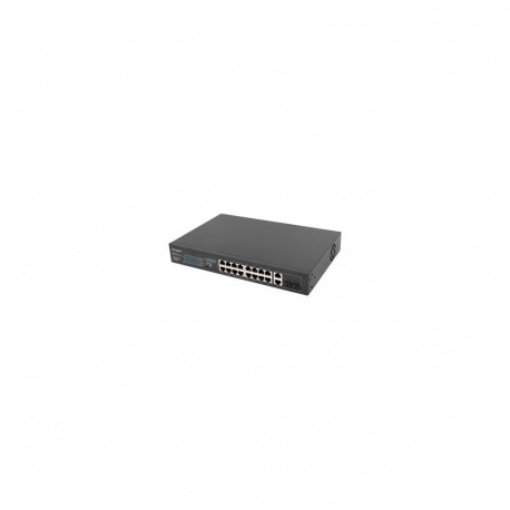 LANBERG RSFE-16P-2C-150 Switch 16x 100Mb PoE+/2x Combo Gigabit 150W unmanaged
