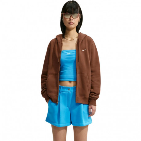 Bluza damska Nike Studio Fleece Medium Weight jasny brąz IM8504 259