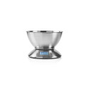 Nedis KASC111SI Kitchen Scales Digital | Stainless Steel | Timer Function | Thermometer Function