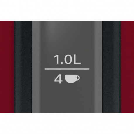 Bosch TWK3P424 electric kettle 1.7 L 2400 W Grey, Red