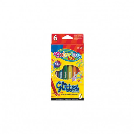 Colorino Kids Glitter markers 6 colours