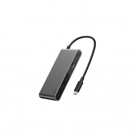 Belkin INC024HQSGY interface hub USB Type-C 10000 Mbit/s Grey