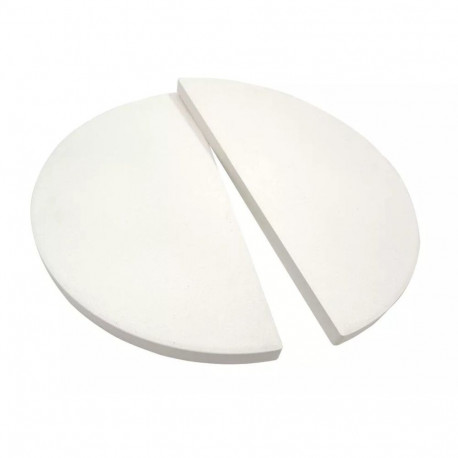 TunaBone | Half moon pizza stone for Kamado classic 26 inch grill