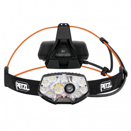 Headlamp - Petzl NAO RL 1500 Lumens, 3200 mAh Rechargeable, Waterproof Black