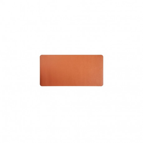 Large Mouse Pad - LUMIVIDA PVC Leather 1200x600 mm Water-Resistant Orange