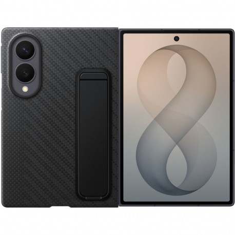 Mobiili tagakaas Samsung Galaxy Z Fold8 Carbon Stand, must + kile