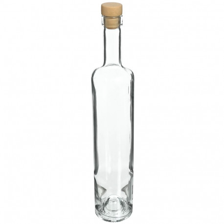 0,5 L klaaspudel Marina T-korgiga BROWIN 631703, valge, 500 ml