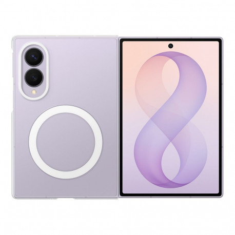Samsung Clear Magnet Case for Samsung Galaxy Z Fold 8 0.8 mm compatible with MagSafe + 2 pcs. anti-r