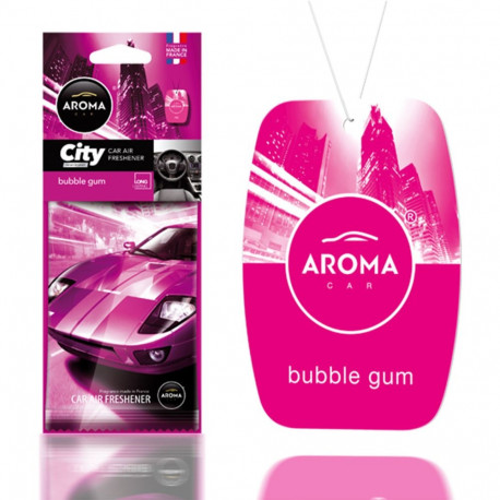 Autoõhuvärskendaja Aroma Car City Card, närimiskummi
