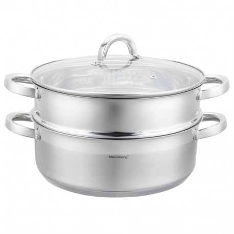 Garnek do gotowania na parze, 28cm, 6l klausberg, kb-9074