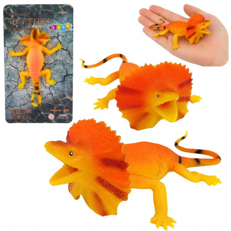 kummist kraega sisaliku kujuke veniv realistlik 19cm
