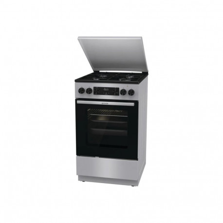 Gorenje pliit GK5C42SJ gaasiplaadiga elektriahjuga grilliga 50cm 59.4cm 62L, hall