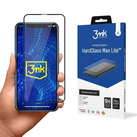 3mk HardGlass Max Lite tempered glass for phone iPhone 11 black