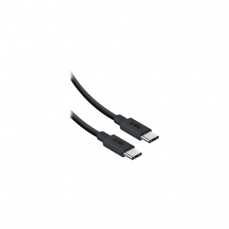 SBS kaabel USB-C–USB-C nailon 2m 240W, must
