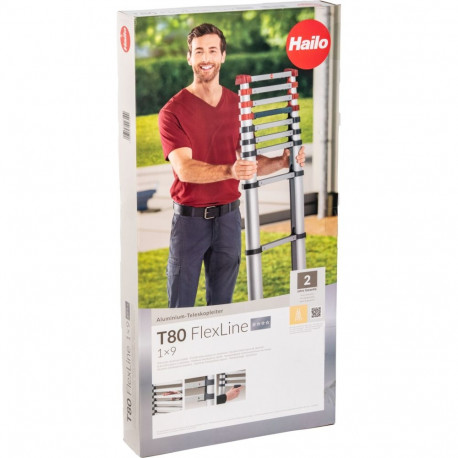 Hailo T80 FlexLine 9 Rung Ladder