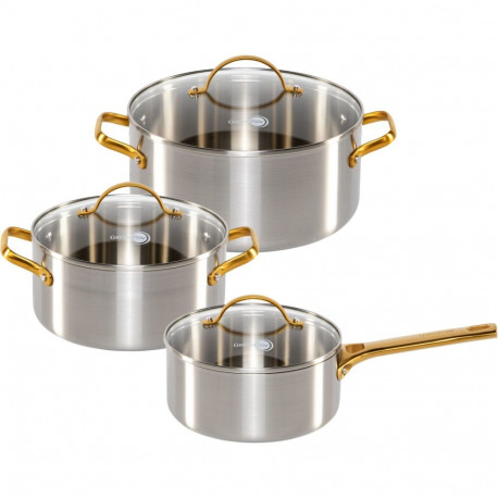 GreenPan kastrulite komplekt Padova Reserve 3-osaline roostevabast terasest