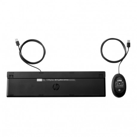 Keyboard and Mouse Combo - HP 320MK USB Wired Spill Resistant Black