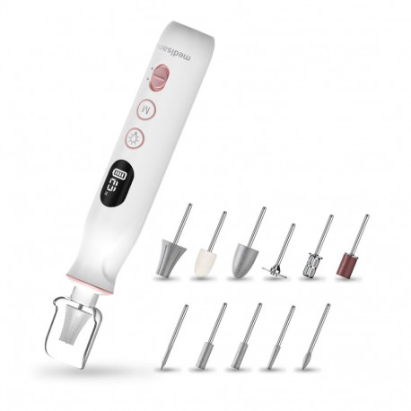 Electric Nail Polisher - Medisana MP 940, 10 Bits, LCD Display, Rechargeable