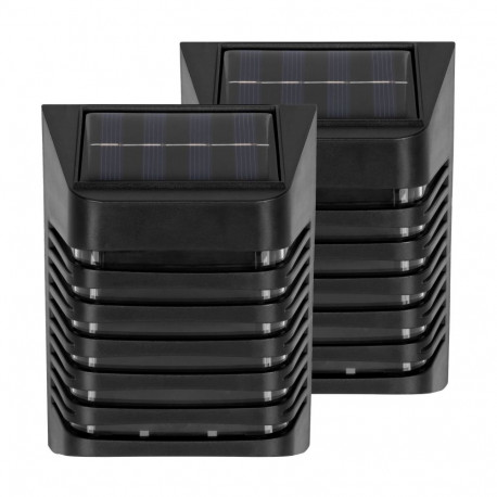 Lampa solarna ogrodowa elewacyjna - komplet 2 sztuk