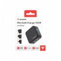 Mini GaN charger 100W TFT 2xUSB-C 1xUSB-A