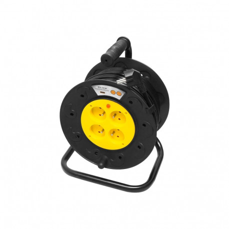 PR-61 extension cord 4-sockets with grounding 50m PVC drum 3x2.5mm