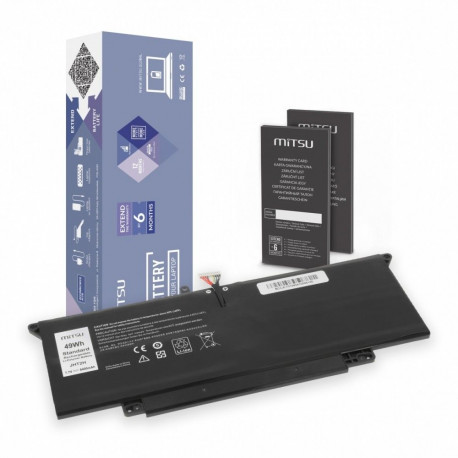 Dell aku JHT2H 6400 mAh (52 Wh) 7.7V sobib Latitude 7410 2-in-1, 7310 2-in-1, P33S, P34S