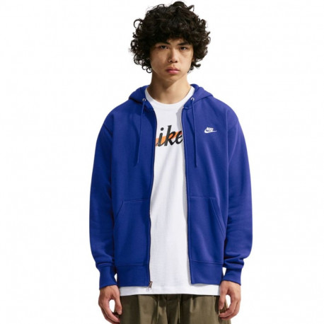 Nike meeste kapuutsiga dressipluus Club BB FZ FN3861 455 XL, sinine