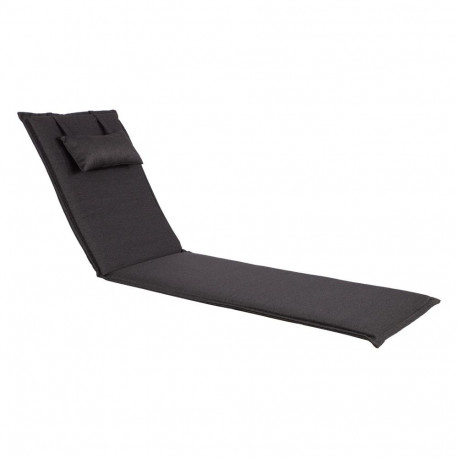 Cushion for chair WICKER 55x195x3cm, dark grey