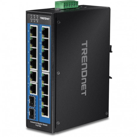 Trendnet võrgulüliti TI-G162 Gigabit Ethernet (10/100/1000), must