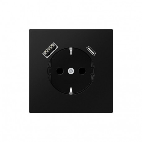 Jung schuko-pistikupesa LS1520-15CASWM USB-pesaga typ AC