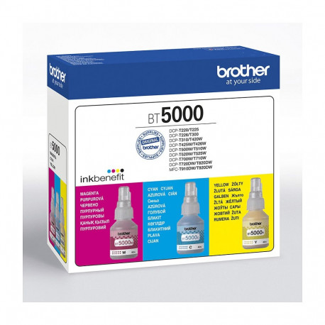 Brother täidetindikomplekt BT5000CL säästupakk 3-tk 48.8ml originaal, tsüaan, magenta, kollane