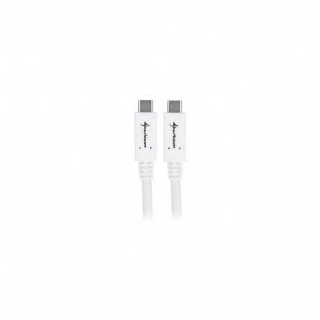 "Sharkoon USB 3.2 Gen 2 Kabel, USB-C Stecker > USB-C Stecker (wei, 0,5 Meter)"