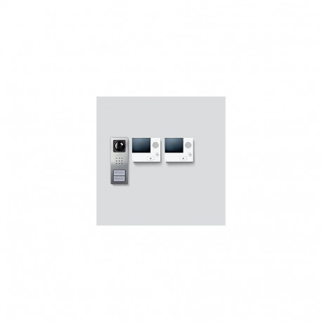 Siedle videokomplekt SET CVB 850-2 E/W basic harjatud roostevaba teras