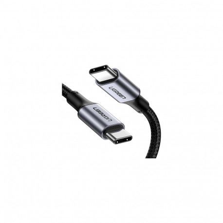 UGREEN laadimiskaabel USB-C–USB-C 100W 2m punutud, must