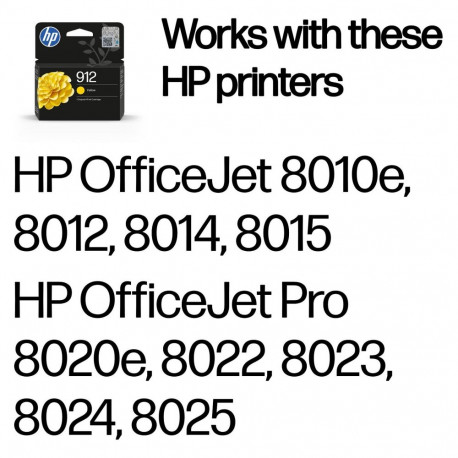 "HP 912 Yellow Original Ink Cartridge Gelb 2,9ml 315Seiten"