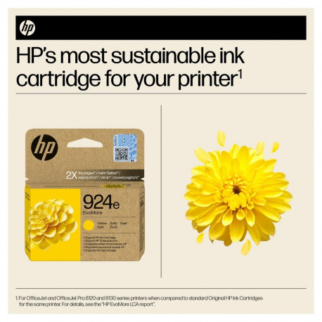 "HP 924e EvoMore Yellow Original Ink Cartridge Gelb 800Seiten"