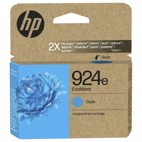"HP 924e EvoMore Cyan Original Ink Cartridge Cyan 800Seiten"