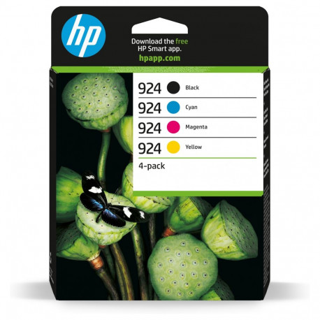 "HP 924 4-Pack CMYK(4) Original Ink Cartridge Schwarz, Cyan, Magenta, Gelb 500Seiten 400Seiten"