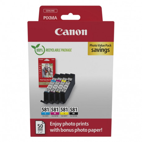 Canon 2106C006, must, tsüaan, magenta, kollane