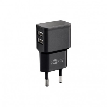 "Goobay Dual USB-Ladegert 2,4 A (schwarz)"