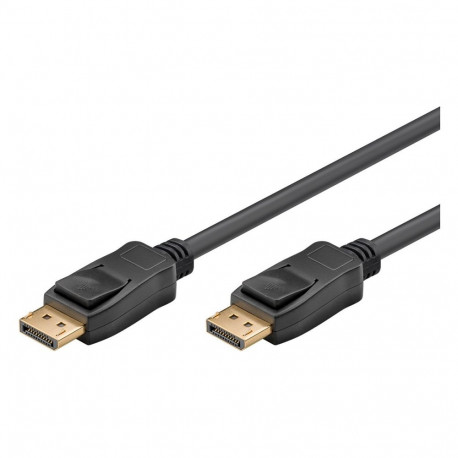 "Goobay 5m DisplayPort 1.4-Verbindungskabel [3D, 8K (4320p), vergoldete Kontakte, mit Verriegelung]"