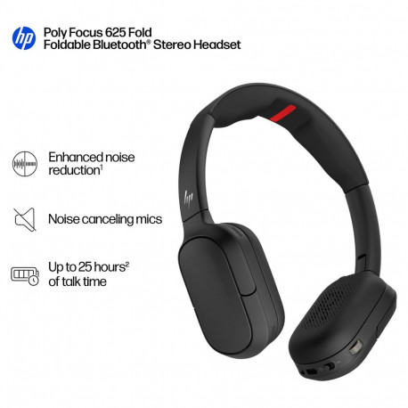 HP Poly peakomplekt Focus 625 stereo Bluetooth