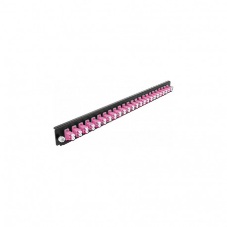 "19? LWL Spleißbox Frontblende 24 Port LC Duplex violett"