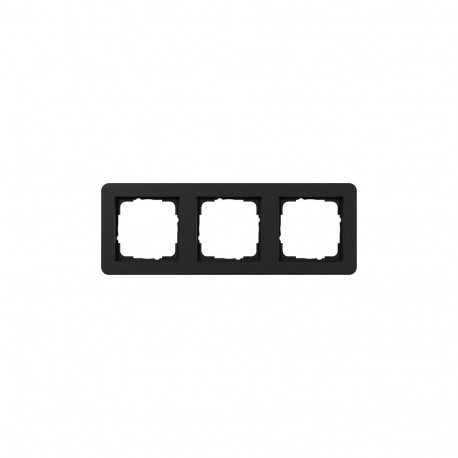 "GIRA 0213153 Abdeckrahmen 3f Gira E1 Schwarz m"
