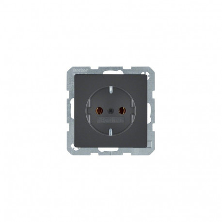 "Berker 41436086 Steckdose SCHUKO Q.1/Q.3 anthrazit, samt"