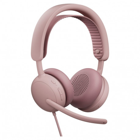Logitech peakomplekt Zone Wired 2, roosa