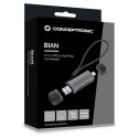 "CONCEPTRONIC Kartenleser USB-A/-C3.2->TF/Micro-SD3.0 schwarz"