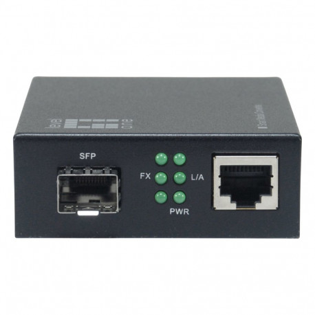 Meediakonverter RJ45->SFP GE 19" nutikas